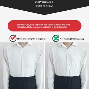 Wholesale Polyester Woven Tape Black Shirt Stay <b>Belt</b> for Men Women Keep Tucked in Adjustable <b>Elastic</b> Non-slip Wrinkle-Proof - Product Image 3