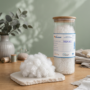 VIKOSAN 7D64 HCS Fibre creuse de polyester recyclé, matériau de rembourrage, 100% polyester filé, antistatique, résistant à l'abrasion - Product Image 2