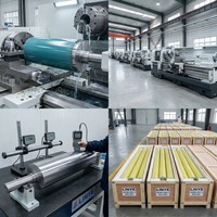 Rouleaux en caoutchouc industriels pour machines de teinture textile, d'impression et de moulage, dureté personnalisée, marque Linye, modèle 003, découpe Guangdong