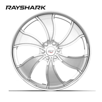 Velg RS Custom Two-Piece Dub Style 22 24 Inch 5x120.65 5x127 6x139.7 6x135 untuk Chevrolet C10 K10 Camaro Ford F-150 Expedition