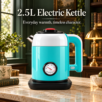Ketel Air Listrik 1500W 2.5L Termometer Analog Sensitivitas Tinggi Suhu Konstan Cerdas