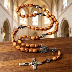 La Milagrosa en Caja de Acero Inoxidable, Joyería de la Virgen María, Acero al por Mayor para Recuerdo de Lujo, Hermosos Rosarios Católicos - Product Image 3