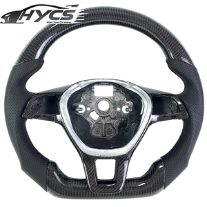 Volante de fibra de carbono personalizado para Volkswagen Golf 7 MK7 Mk7.5 Passat B8 MK2 GTI Scirocco Polo <span class=keywords><strong>Tiguan</strong></span> - Product Image 1