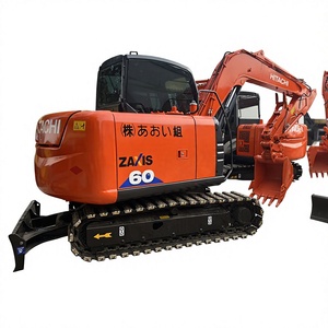 Excavatrice sur chenilles Hitachi Zaxis 60 modèle 2022 avec godet de terrassement d'une capacité de 0,22 m³ et un poids opérationnel de 6 tonnes - Product Image 1