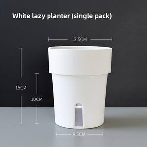 P459 Deepbang Vente <span class=keywords><strong>en</strong></span> gros de pots et jardinières <span class=keywords><strong>en</strong></span> plastique écologiques, durables, légers, petits, ronds, auto-arrosants, pour utilisation au sol - Product Image 2