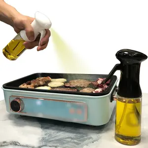Offre Spéciale avec bouteille d'huile de cuisine Spray d'huile de cuisson Distributeur d'huile d'olive Pulvérisateur avec bouteille