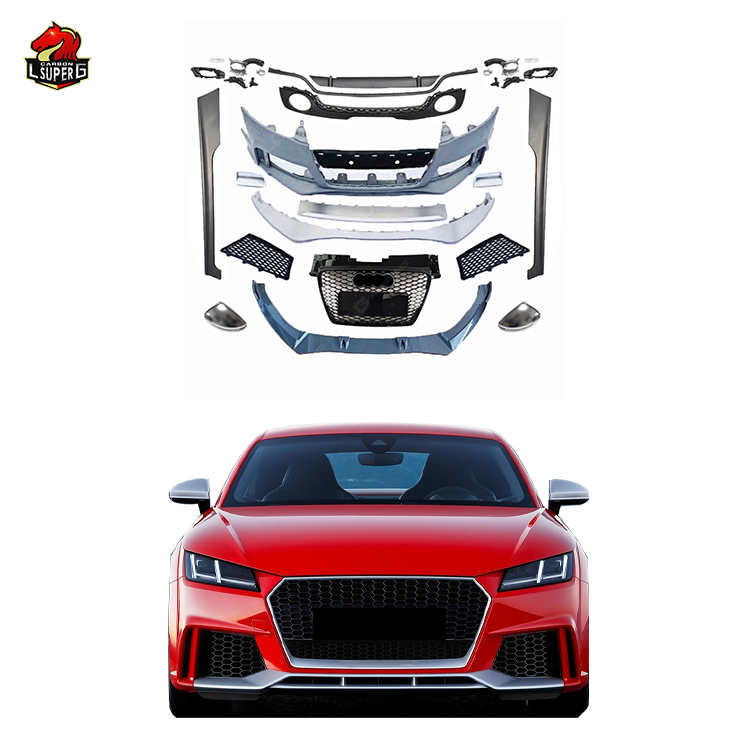 Griglia Paraurti Anteriore RS Style Per Audi TT/TTS 2006-2014 - Nero Lucido, In ABS