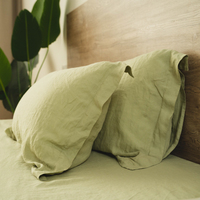 GOTS Européenne 100% Lin Prérétréci Organique Pur Lin Drap de Lit Lin Lin Housse de Couette Set Stone Washed Bedding