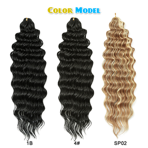 Cabello Boho para Trenzas, 18 Pulgadas, Cabello Rizado para Crochet, Trenzas de Ondas Profundas, Rizos Bohemios - Product Image 2