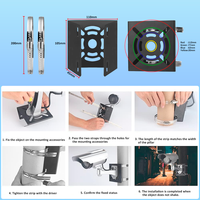 Support d'angle de montage latéral en acier inoxydable avec cerceau pour caméra de sécurité CCTV