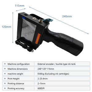 Imprimante à jet d'encre portable haute précision <span class=keywords><strong>pour</strong></span> <span class=keywords><strong>le</strong></span> marquage de codes de lots et d'identifiants de produits, imprimante à jet d'encre sans fil portable - Product Image 3