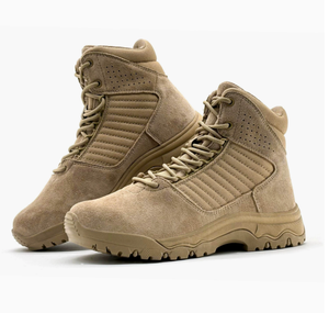 Bottes de combat personnalisées Coyote Brown Desert Boots DFF04 pour hommes, bottes d'entraînement pour hommes. - Product Image 2