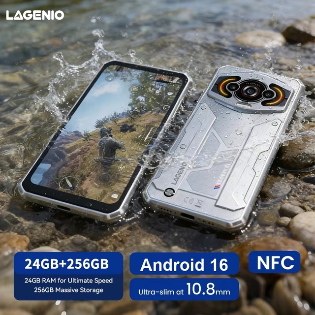 Wholesale LAGENIO Panther1 IP68 Rugged Smartphone 10.88mm Slim Design 24GB+256GB 5150mAh Best Ruggedized Smartphone
