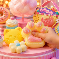 Kit de Fabrication de Jouets Squishy DIY Thème Desserts Sucrés Outils de Pâtisserie en Silicone Jouets à Presser Ensemble de Moules à Colle Marque SY Enfants 6+ Anti-Stress