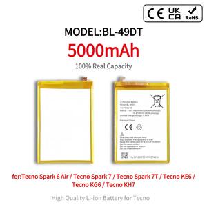 Batería de Repuesto BL-49DT de 5000mAh para Teléfono Móvil Tecno Spark 6 Air Spark 7 7T KE6 KG6 <span class=keywords><strong>KH7</strong></span> en Stock - Product Image 1