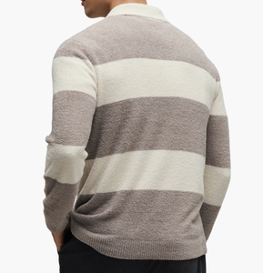 Maglione Unisex di Lusso Lavorato a Maglia per Golf e Polo, Felpa da <span class=keywords><strong>Uomo</strong></span> Personalizzata di Alta Qualità <span class=keywords><strong>con</strong></span> Motivo a Righe Lunghe, Maglione da <span class=keywords><strong>Pigiama</strong></span> - Product Image 4