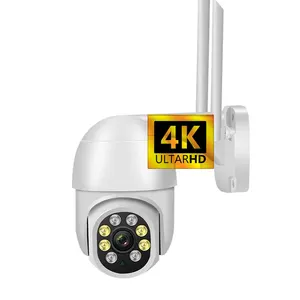 NewQearim 8MP Home Wireless auto tracking Ptz wifi wireless ip camera outdoor H.265 telecamera ip cablata wireless di sorveglianza