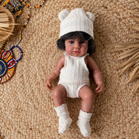 Lebensechte 12 Zoll Afroamerikanische Reborn-Babypuppe aus Vollsilikon Realistische Neugeborenen-Spielpuppe Kuschelige Komfortpuppe Geschenk