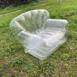 Transparentes <span class=keywords><strong>Sofa</strong></span> PVC Aufblasbares <span class=keywords><strong>Sofa</strong></span> Camping Aufblasbarer Lazy Lounge <span class=keywords><strong>Chair</strong></span> Einzels itz - Product Image 2