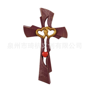 Ornement mural en résine en forme de cœur, 25 cm, violet-rouge, décoration artistique pour la maison, cadeau - Product Image 4