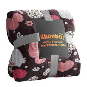 Coperta in pile di flanella spessa all'ingrosso, calda e pesante, per letto, ideale per l'inverno, prodotta da fabbrica certificata GRS BSCI - Product Image 1