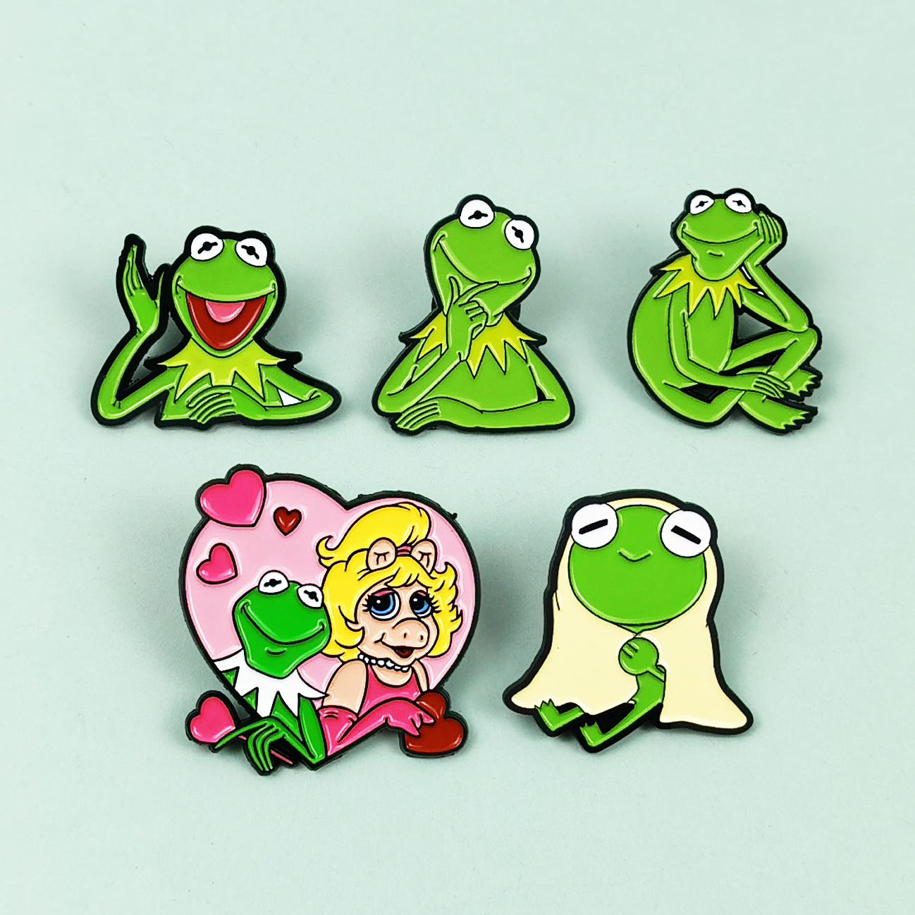 Creative Komifrog Cartoon Brooch Clothing Backpack <strong>Accessories</strong> Adorable Long-Legged <strong>Frog</strong> Personalized Alloy Badge