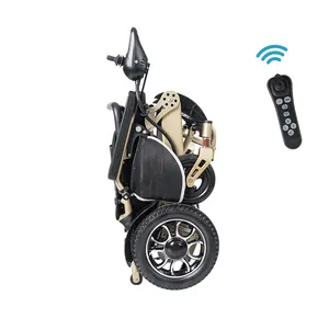 Modern akıllı evrensel tekerlekli hareketlilik tekerlekli sandalye CE ISO güç taşınabilir otomatik katlanır uzanmış tekerlekli sandalye elektrikli akıllı sandalye