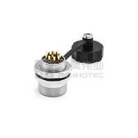 Connecteur d'aviation circulaire étanche WEIPU WF16 série 10 broches, fiche de câble TI droite en métal, prise femelle à montage sur panneau ZM