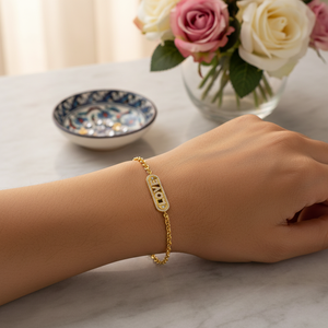 <b>Love</b> Design Bar Charm Zircon Bracelet Wholesale 925 Sterling Silver Jewelry Turkish Handmade - Product Image 3