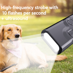 Mới Xách Tay <span class=keywords><strong>Dog</strong></span> <span class=keywords><strong>Cat</strong></span> <span class=keywords><strong>Repeller</strong></span> Chống Vỏ Cây Siêu Âm Răn Răn Răn Răn Răn Cầm Tay Con Chó Dừng Thiết Bị Kiểm Soát Vỏ Cây Với Đèn Pin - Product Image 5
