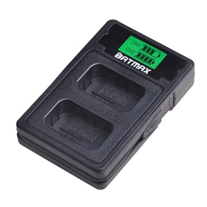 Chargeur double USB LCD BATMAX NP-FW50 NP FW50 NPFW50 avec port Type <span class=keywords><strong>C</strong></span> pour Sony Alpha A6500 A6300 A6000 A5000 A3000 <span class=keywords><strong>NEX</strong></span>-<span class=keywords><strong>3</strong></span> A7R etc. - Product Image 3