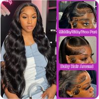 Perruques Lace Front en cheveux humains vietnamiens bruts, ondulées, sans colle, avec dentelle HD, vente en gros pour femmes noires