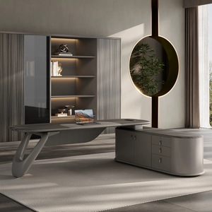 Venta de Fábrica: Muebles de Oficina para el Hogar, Mesa de Esquina en Forma de L, Mesa de Oficina de Diseño Moderno, Mesa de <span class=keywords><strong>Director</strong></span> de Madera - Product Image 2