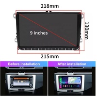 Autoradio IPS 9 pouces, 1280x720, 1 go + 16 go, GPS, Carplay, Android, vidéo, pour VW Passat MK5 MK6 Jetta Golf Polo