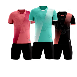 Vêtements de sport en sublimation 100% polyester, maillot de foot à manches courtes, maillot de foot - Product Image 1
