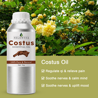 Huile de Costus Pure Biologique, Huile Essentielle Naturelle Distillée à la Vapeur, Prix en Gros pour Tous Types de Peau et Massage