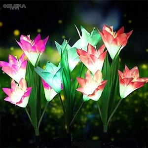 Garten <span class=keywords><strong>LED</strong></span> Lichterketten Weihnachts licht Dekor Außen dekoration Garten blumen Motiv Solar leuchten - Product Image 4