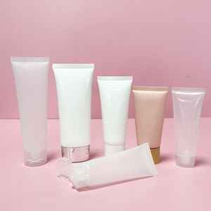 Empty 10ml 15ml 20ml 50ml 200ml Soft Aluminum <b>Plastic</b> Cosmetic Packaging Hand Cream <b>Tube</b> With <b>Plastic</b> Silver Bamboo Lid - Product Image 5