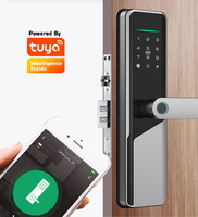 Beveiliging Ttlock Vingerafdruk Elektronisch Digitaal 5050 Insteekslot Wifi Tuya Smart Deurslot voor Thuis Appartement Hotel
