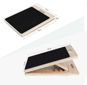 Tabla Inclinada Profesional de Madera Wellshow y Estirador de Pantorrillas, <span class=keywords><strong>Kit</strong></span> de <span class=keywords><strong>Barra</strong></span> de Pilates con Bandas de Resistencia Multifuncional - Product Image 6