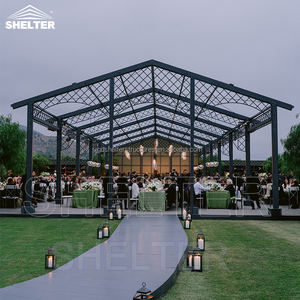 Marco transparente Lugar de la boda Marquee Party Tente Pared de vidrio Atrio Evento Carpa comercial para restaurante Ceremonia de matrimonio - Product Image 5