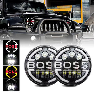 7 pouces rond 65w LED phares DRL avec clignotant Angel Eyes pour voiture SUV <span class=keywords><strong>moto</strong></span> Accesorios Para Motos - Product Image 3