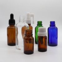 Bouteille d'huile essentielle de Offre Spéciale 5ml 10ml 15ml 20ml 30ml 50ml 100ml sérum givré bleu vert noir flacon compte-gouttes en verre ambré clair