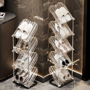 다층 디스플레이 플라스틱 투명 신발 랙 신발 선반 - Product Image 6