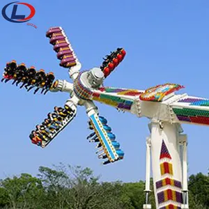Attractive Fairground Thrilling Theme Park Outdoor Top Scan Rides High Speed Magic Windmill Rides