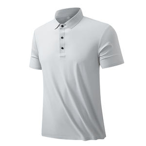 T-Shirt con Logo personalizzato in seta <span class=keywords><strong>di</strong></span> ghiaccio da <span class=keywords><strong>uomo</strong></span> Slim Golf per <span class=keywords><strong>Polo</strong></span> con risvolto senza cuciture camicia a maniche corte con marchio personalizzato - Product Image 5
