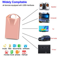 Mini clé USB en métal, logo personnalisé gratuit, clé USB créative, clé USB stylo, clé USB 2 Go, 4 Go, 8 Go, 16 Go, 32 Go, 64 Go, 128 Go