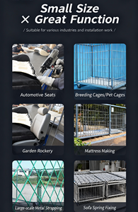 Pince à anneaux de serrage industrielle robuste C50, sertisseuse manuelle pour gabions, <span class=keywords><strong>agrafeuse</strong></span> à anneaux en C, pistolet à clous OEM en aluminium bronze - Product Image 6