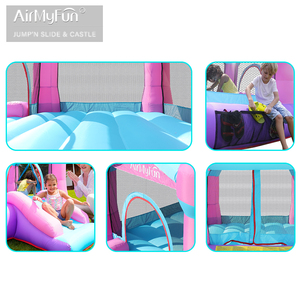 Tùy chỉnh bên thiết lập <span class=keywords><strong>Inflatable</strong></span> <span class=keywords><strong>Trampoline</strong></span> Bouncer Nhà trượt nhỏ bao gồm các phụ kiện làm Oxford vải đặt hàng tối thiểu 1 mảnh - Product Image 6