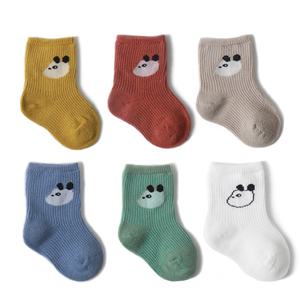 Chaussettes courtes en coton uni pour enfants, chaussettes en maille pour bébés, chaussures-chaussettes très vendues - Product Image 6